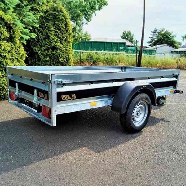 Přívěsný vozík brzděný 1300Kg, 2,65m x 1,30m, DPH - foto 6