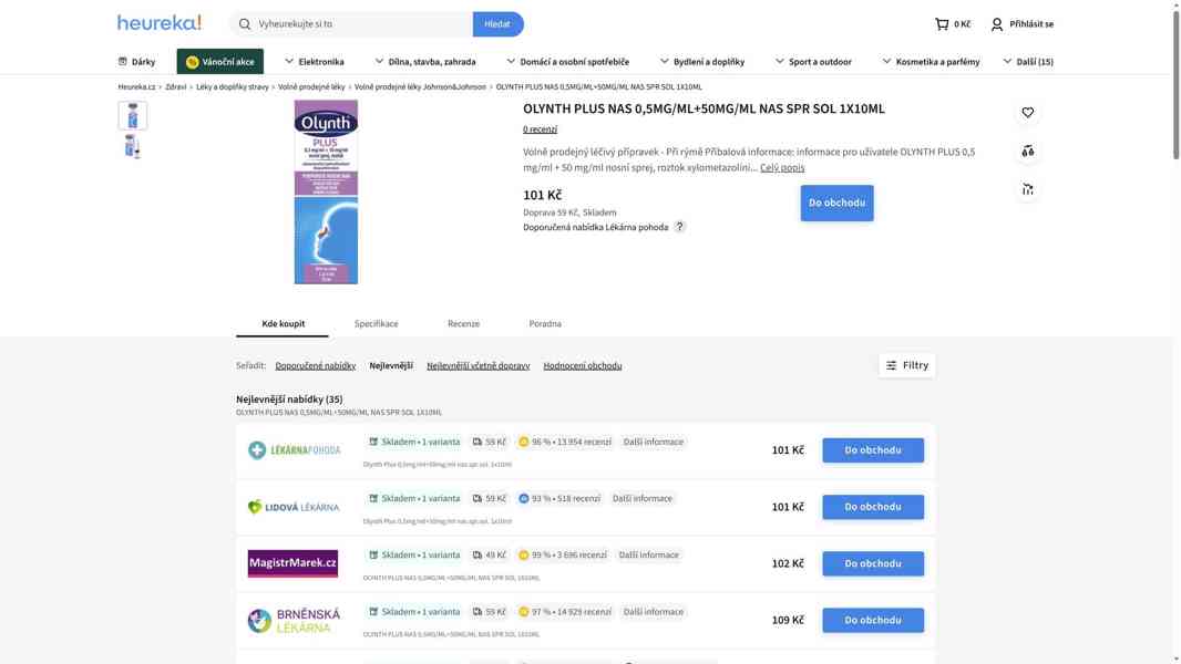 OLYNTH® PLUS 0,5 mg/ml + 50 mg/ml nosní sprej, roztok 10 ml - foto 2