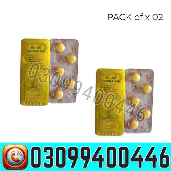 Black Cobra 250mg Tablets In Karachi | 03099400446