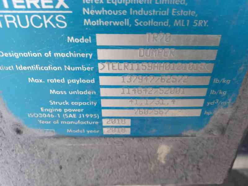 Pevný dempr TEREX TR70 - foto 15