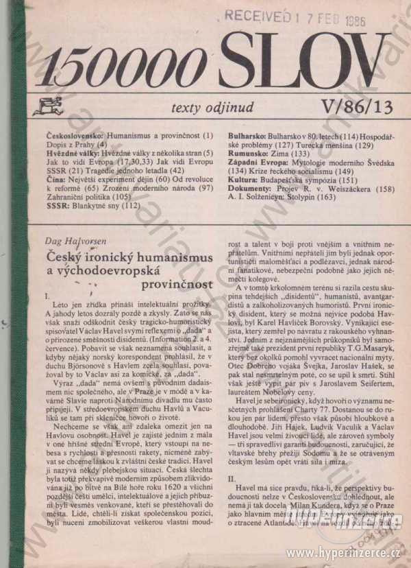 150 000 slov  Index Index exil 1986 - foto 1