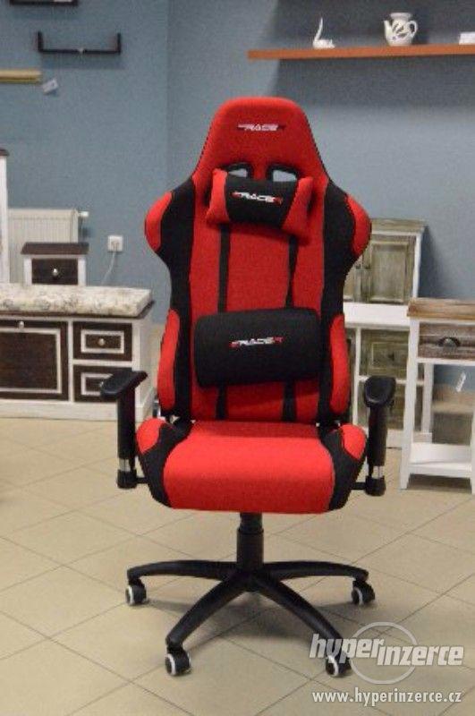 Kancelářská židle, herní křeslo E-Racer F1-01 RED - foto 1