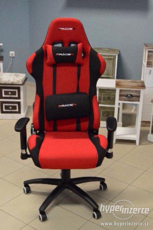Kancelářská židle, herní křeslo E-Racer F1-01 RED - foto 2