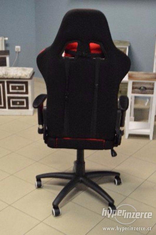 Kancelářská židle, herní křeslo E-Racer F1-01 RED - foto 5