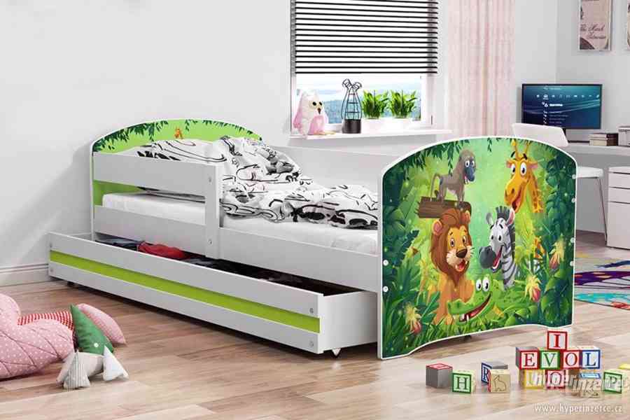 Dětská postel Luki 160x80 + matrace + šuplík - foto 4