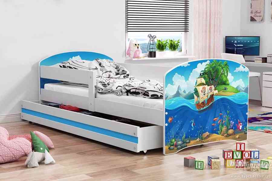 Dětská postel Luki 160x80 + matrace + šuplík - foto 6