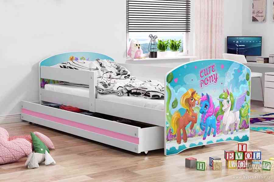 Dětská postel Luki 160x80 + matrace + šuplík - foto 7