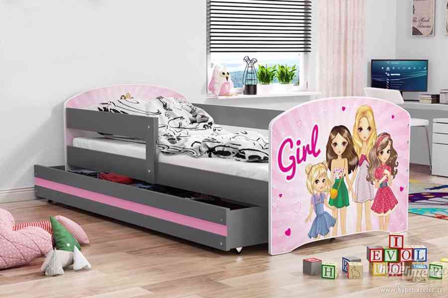 Dětská postel Luki 160x80 + matrace + šuplík - foto 12