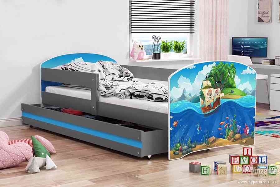 Dětská postel Luki 160x80 + matrace + šuplík - foto 16