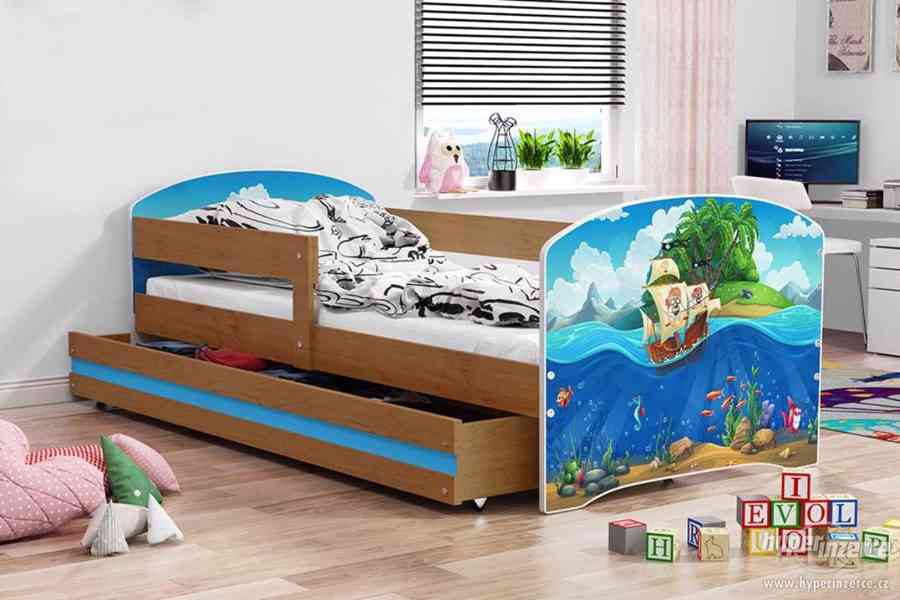 Dětská postel Luki 160x80 + matrace + šuplík - foto 26