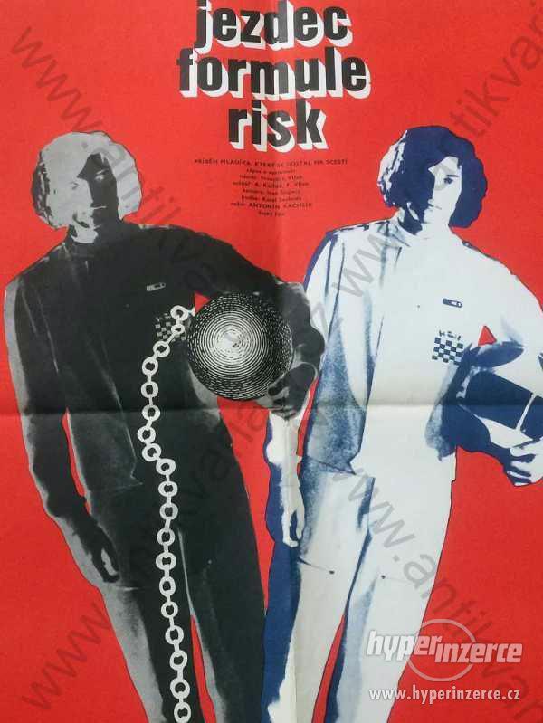 Jezdec formule risk film plakát Alexej Jaroš 1973 - foto 1