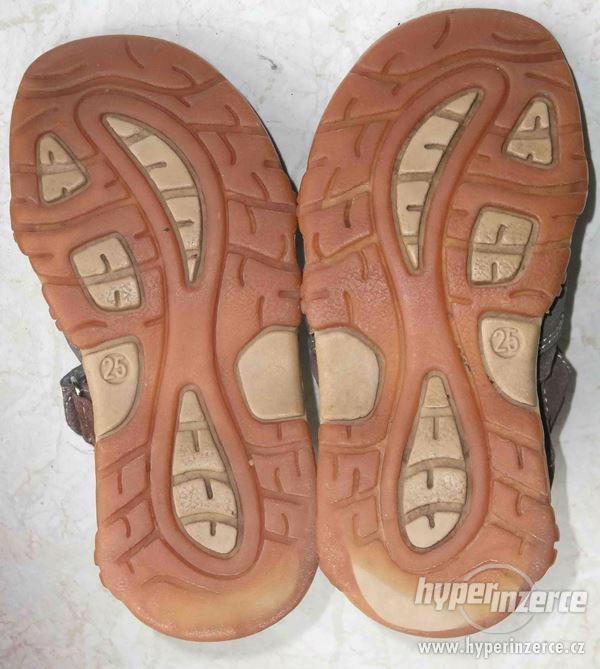 Kvalitni kožené sandálky VEL. 25 - foto 4