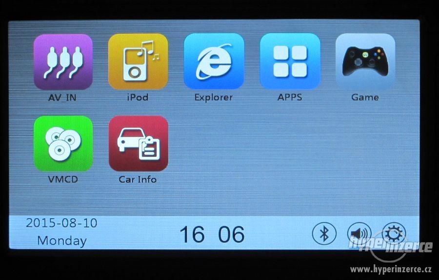 VW SKODA SEAT 2DIN Dotyk Autoradio+Navi 7disp GPS DVD SD USB - foto 13
