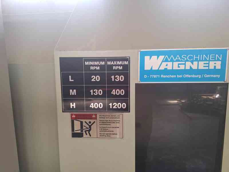 Použitý CNC soustruh WAGNER, WDR 1000 CNC, r. v. 2011 - foto 4