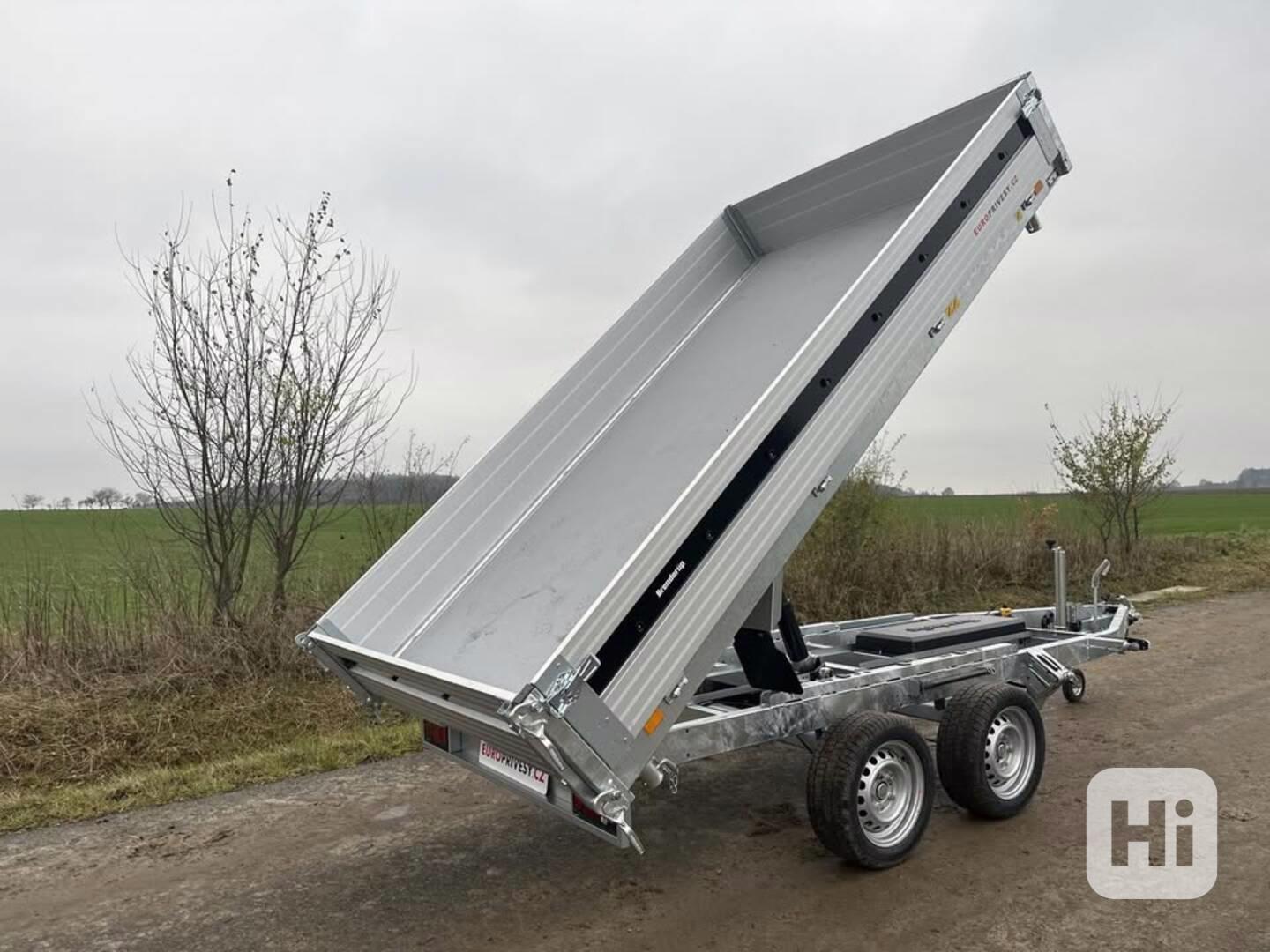 Třístranný elektrohydraulický sklápěč Brenderup 3500 kg - foto 1