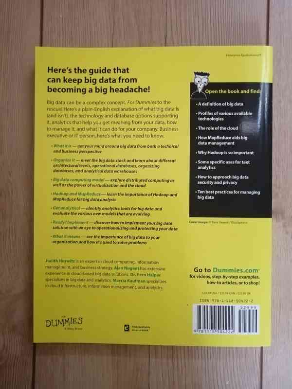 Prodám knihu Big data for dummies!  - foto 2