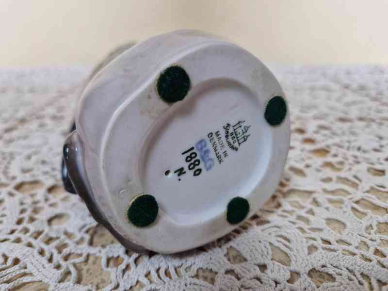 Porcelánová soška Špaček Pták Kodaň Copenhagen - foto 7