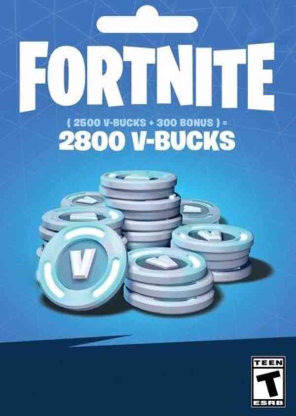 Fortnite 2800 V-Bucks Dárková kartička - foto 1