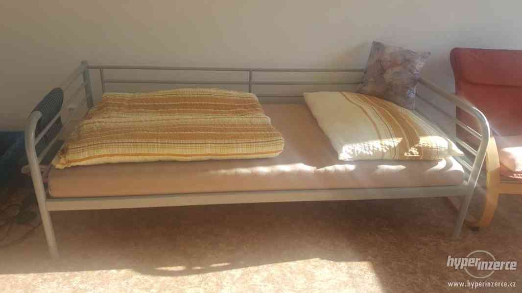 Kovová postel Ikea 200x90 - foto 1