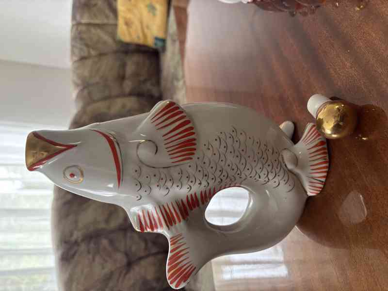 Karafa s panáky - rybí motiv - foto 3