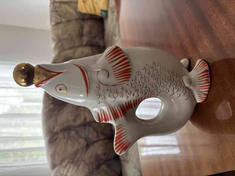 Karafa s panáky - rybí motiv - foto 2