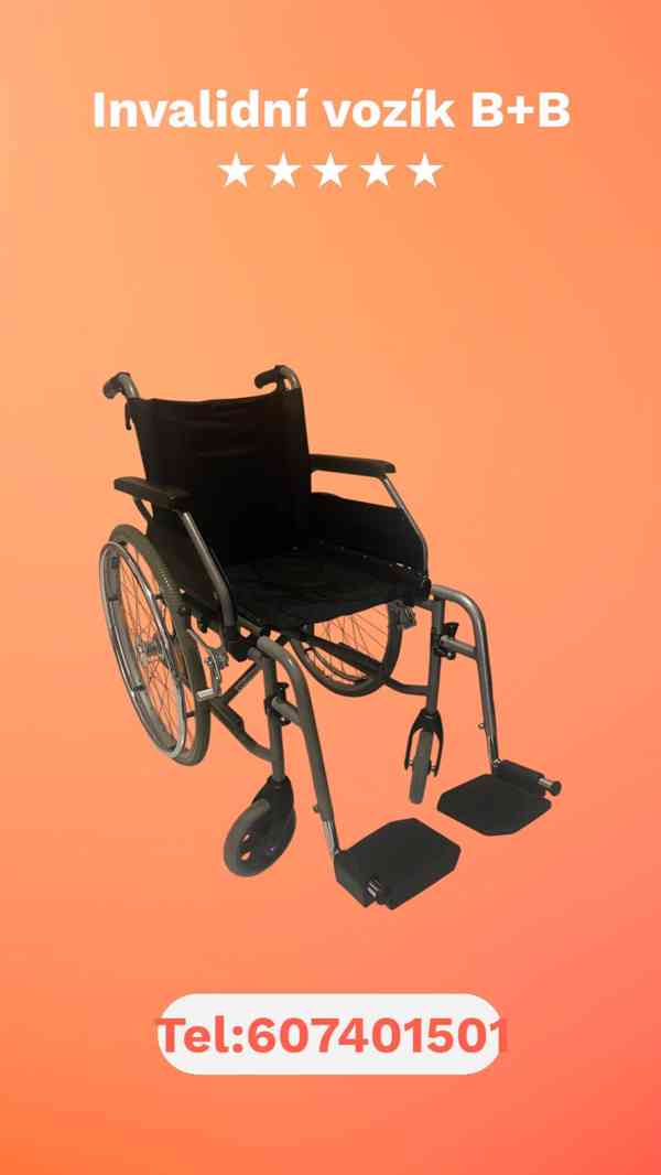 invalidní vozík b+b - foto 2