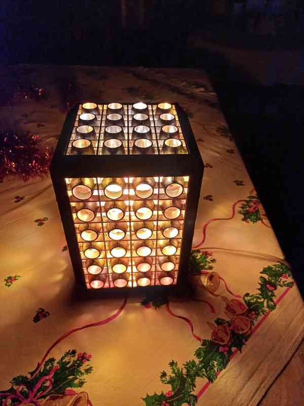 Retro diskotéková lampička s otáčivým válcem	 - foto 4