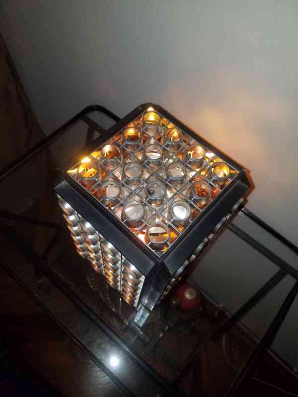 Retro diskotéková lampička s otáčivým válcem	 - foto 3