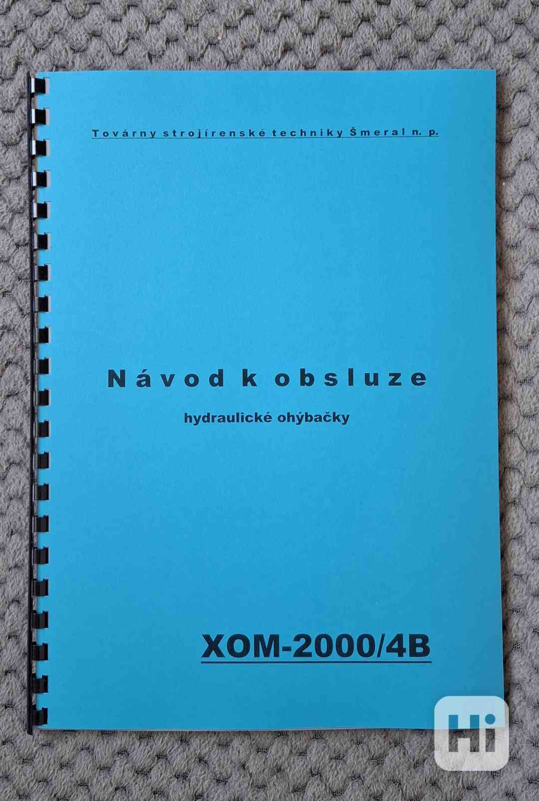 Návod ohýbačky XOM-2000/4B - foto 1