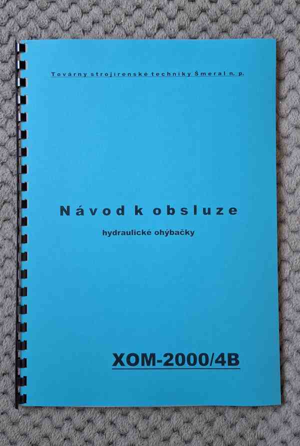 Návod ohýbačky XOM-2000/4B - foto 1