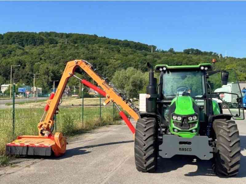 demo! 106HP traktor+ sekačka 6m mulčovač příkop DEUTZ 5105 - foto 4