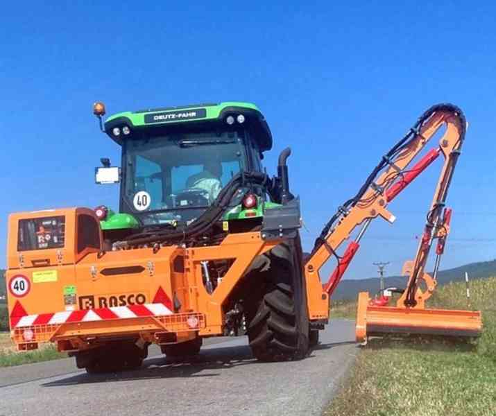 demo! 106HP traktor+ sekačka 6m mulčovač příkop DEUTZ 5105 - foto 3