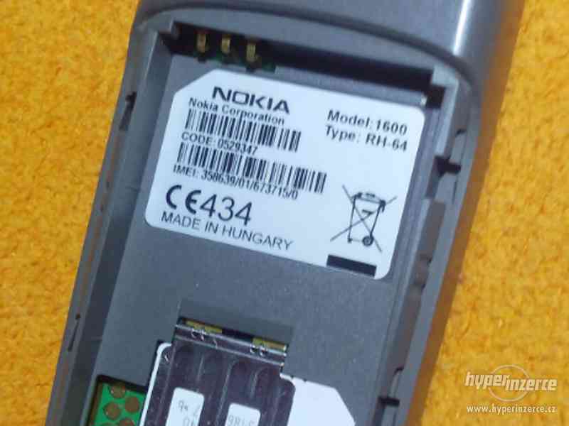 Nokia 1600 - funkční a moc hezká + 2 DÁRKY!!! - foto 10