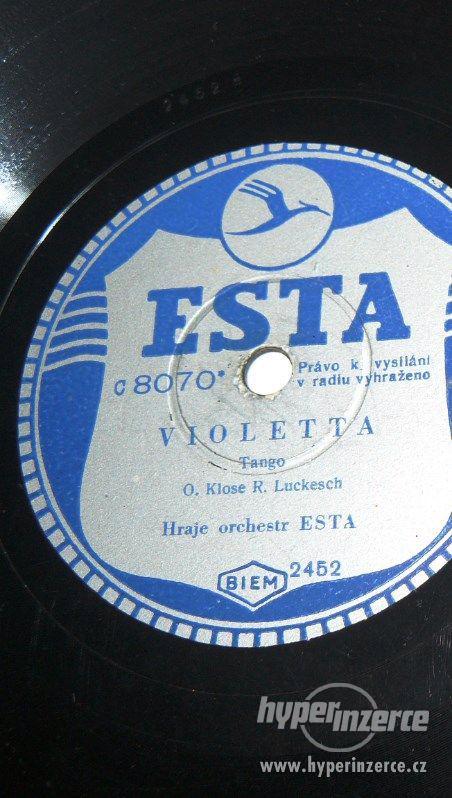 Předválečná gramodeska ESTA - Zd. FIBICH:  Poem, Violetta - foto 4