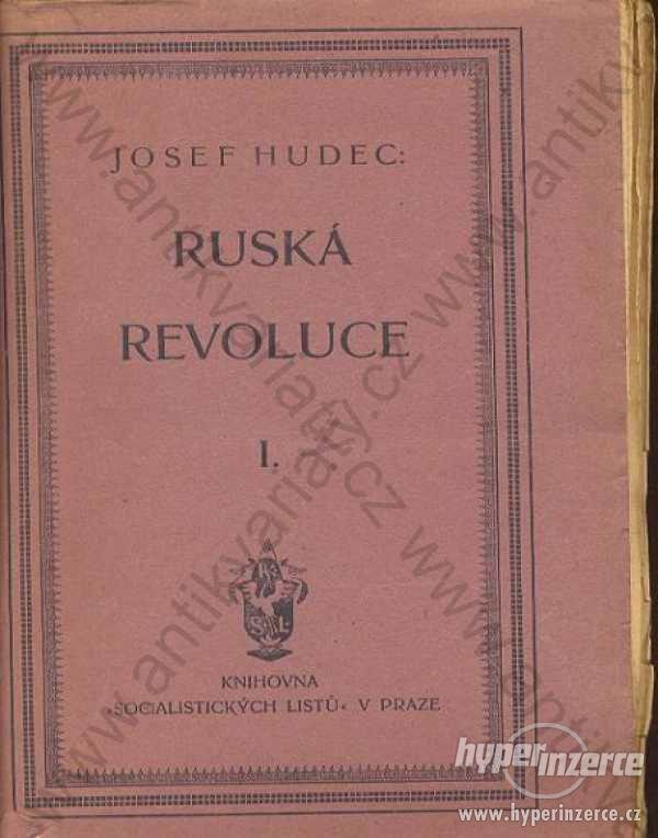 Ruská revoluce I., II. Josef Hudec 1920 - foto 1