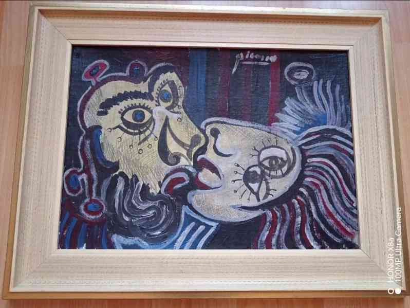 Pablo Picasso originál umělecké dílo malba na desce 