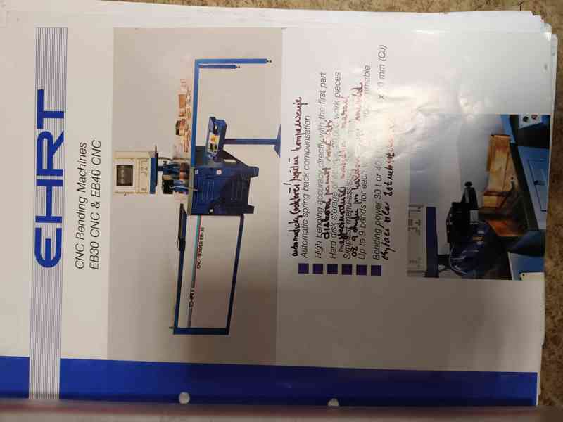Použitá ohýbačka pásovin EB 30 CNC r. v. 2005 - foto 20