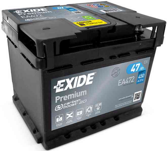 Autobaterie   EXIDE PREMIUM   47 AH 450A  - foto 1