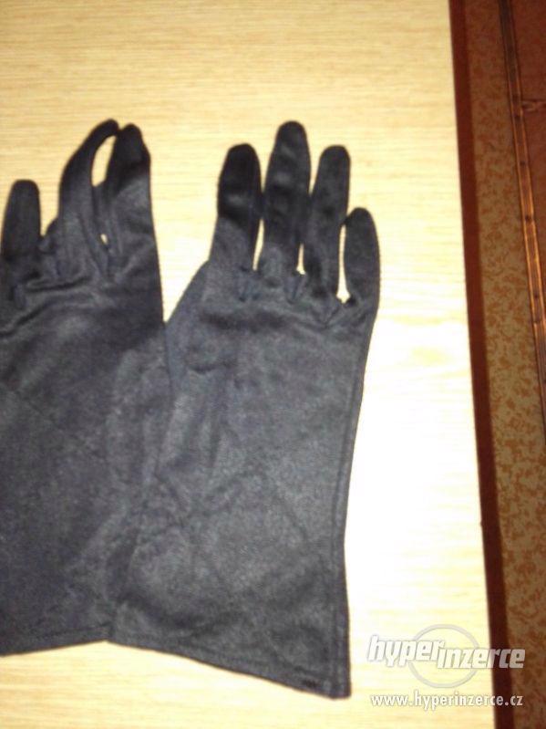 Černé tenké rukavice - foto 2