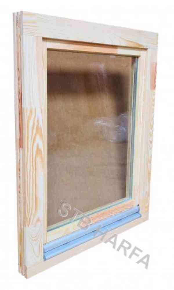 Dřevěné Euro okno 80x100 - foto 1