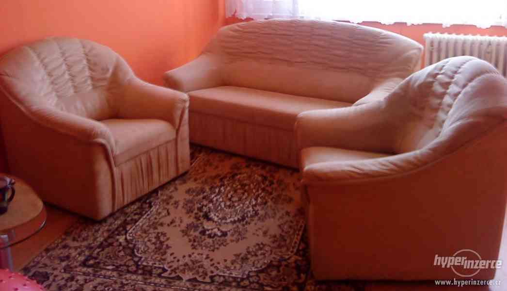 Krásná sedačka s křesly jako nová - Přerov - foto 5