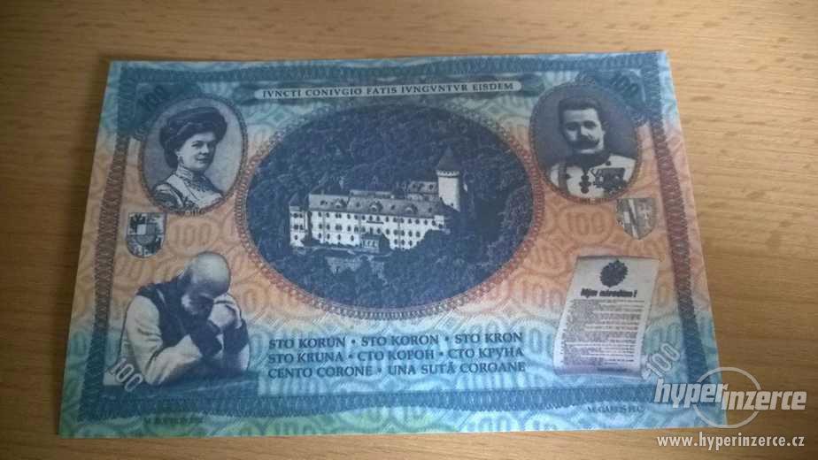 KOPIE RU 100 korun / Hundert 1914 nevydaný návrh - foto 2