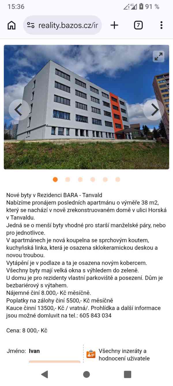 Pronájem bytu 