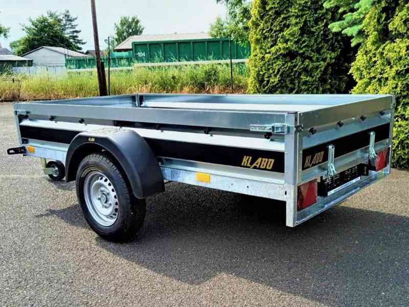 1300Kg přívěsný vozík brzděný 2,65m x1,30 svařovaný rám,DPH - foto 3