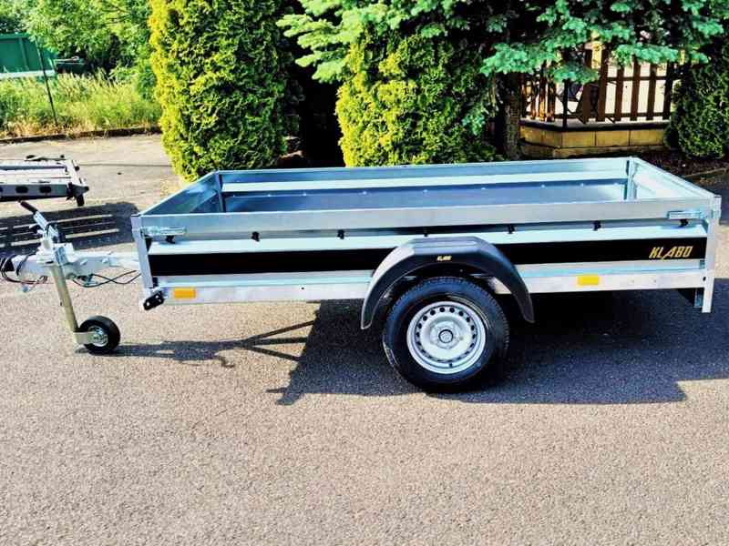 1300Kg přívěsný vozík brzděný 2,65m x1,30 svařovaný rám,DPH - foto 2