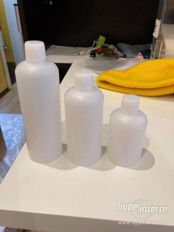 plastové lahvičky s víčkem (0,10l, 0,15l, 0,20l) na prodej - foto 1