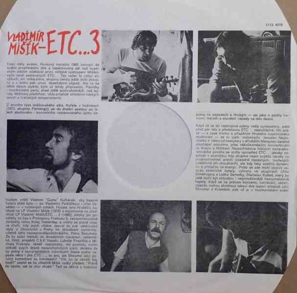 Vladimír Mišík, Etc… – Etc…3  (LP) - foto 3