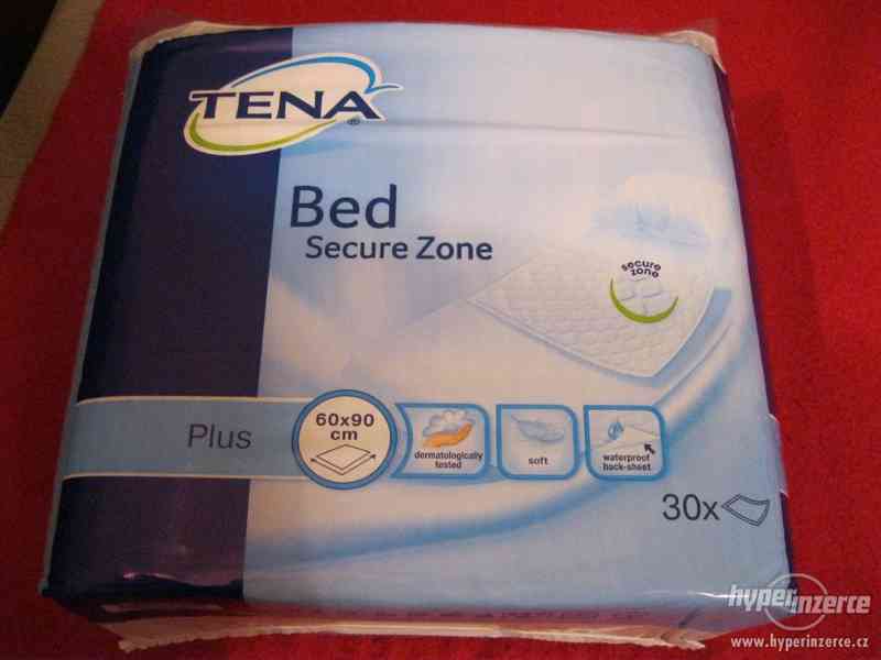 Nové podložky Tena Bed Secure Zone 60x90 cm - foto 1