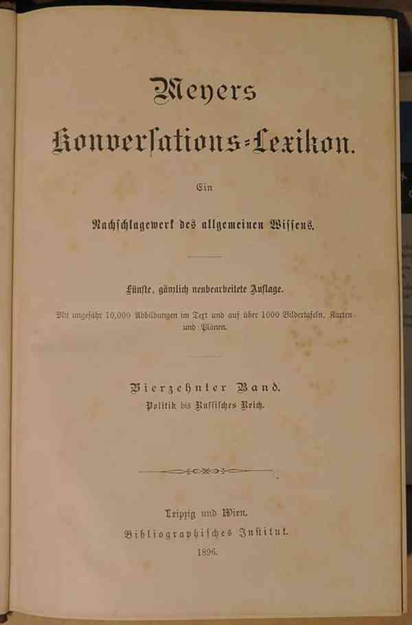Meyers Konversations-Lexikon 5. vydání (1893-1898) - foto 2