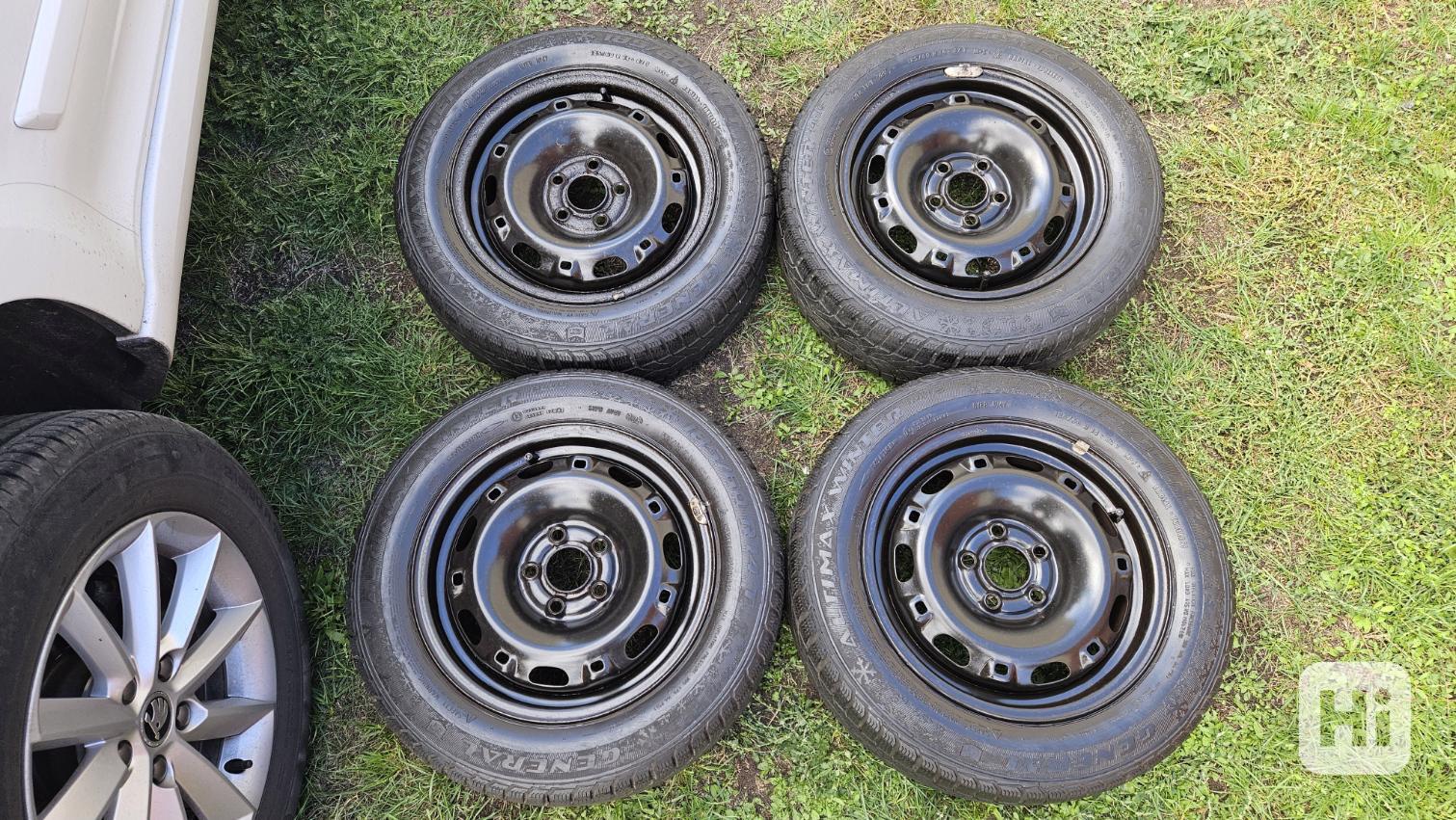 Škoda Fabia zimní kola, pneumatiky 185/60 R14 disky 6Jx14  - foto 1